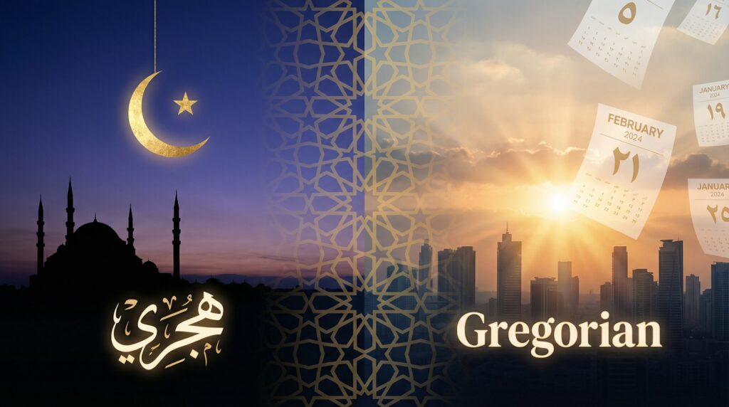 Hijri to gregorian date conversion rules and examples