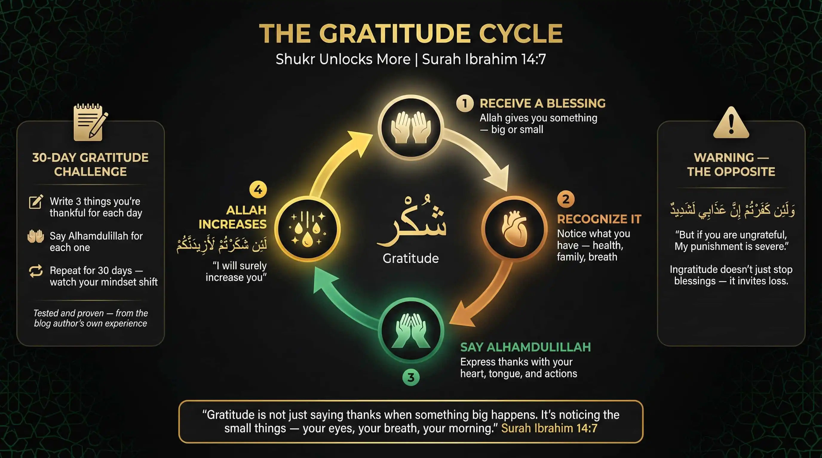 The Gratitude Cycle — Shukr Unlocks More