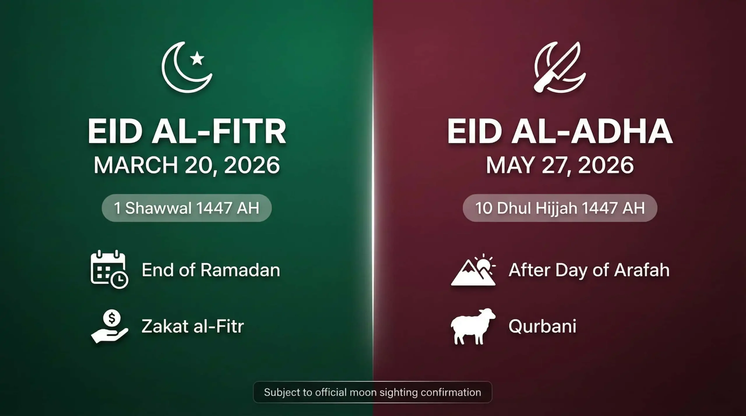 Eid 2026 Date Snapshot Card
